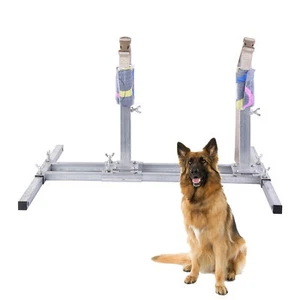 Dog Breeding Stand,Stainless Steel Dog Grooming Stand W/ Collar Adjustable - Picture 1 of 14