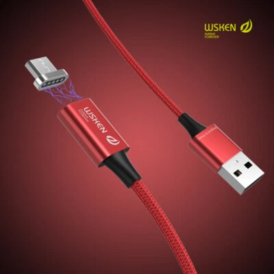 WSKEN Lite Magnetic Micro Type-C USB Charge Cable For iPhone 15 14 13 12 Android - Image 1 of 4
