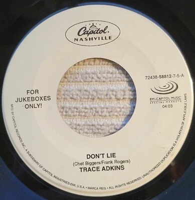 Trace Adkins "Don't Lie / All Hat, No Cattle" VG+ - Image 1 of 3