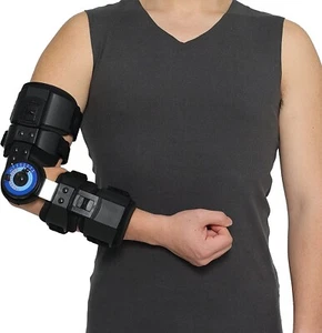Hinged ROM Elbow Brace,for Arm Injury Recovery Support Fracture Rehabilitation - Picture 1 of 5