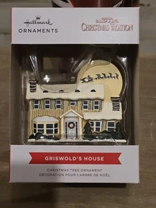Punze Ornament Weihnachtsbaum Griswolds Haus Mond Rentier fliegender Schnee - Bild 1 von 3