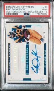 ERICK DICKERSON - 2018 TESORI NAZIONALI - ARGENTO PARALLELO /10 AUTO PSA 9 - Foto 1 di 2