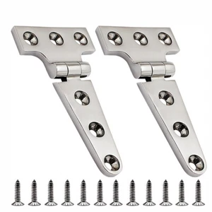 2 x Heavy Duty T Hinge 316 Stainless Steel Marine Grade Casting Hinge Door Hatch - Picture 1 of 6