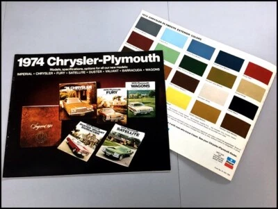 1974 Plymouth Sales Brochure Catalog - Barracuda Scamp Satellite Road Runner - Image 1 of 4