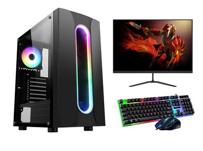 Fast Gaming PC Intel Core i7 Quad Core Computer 16GB Ram 1TB+120GB SSD 2GB GT710 - Image 1 of 4