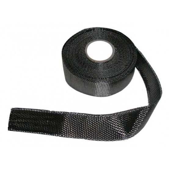 LA BOUTIQUE DU COMPOSITE Ruban carbone 50mm à utiliser avec les résines époxy ou polyester.