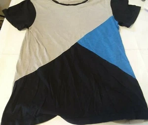 CARBON Men’s T-shirt Gray black blue Size Small Crew NeckB2-132 - Picture 1 of 3