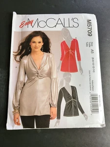 McCalls M5709 Easy Sewing Pattern A5 Tops Shirts 3 Variations Size 6-8-10-12-14 - Picture 1 of 3
