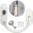 White Window Door Restrictor Safety Locking UPVC Child Baby Security Wire Cable