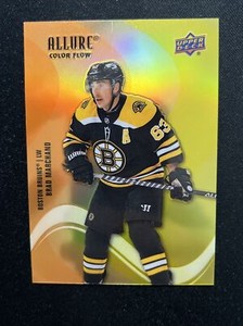 22-23 UD Allure Hockey Color Flow Orange-Yellow SF-58 Brad Marchand