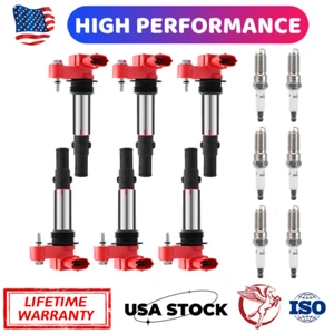6 Set Ignition Coils & 6 Spark Plugs For Cadillac SRX CTS STS GMC Acadia UF375 - Picture 1 of 20