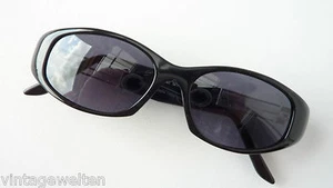 Schwarze große Cateye-Sonnenbrille entspiegelte Sonnenbrillen für Damen Gr/L - Picture 1 of 4