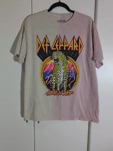 Def Leppard Split Tie Dye Hysteria Graphic Tee Classic Rock Metal 80’s - Bild 1 von 5