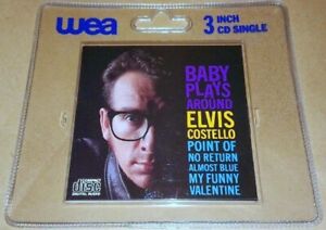 ELVIS COSTELLO-BABY PLAYS AROUND+ 3 MORE TRACKS-3 INCH CD SINGLE FACTORY SEALED