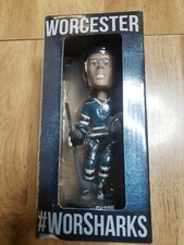 2013-14 JAMES LIVINGSTON WORCESTER SHARKS BOBBLEHEAD SGA AHL hockey ma