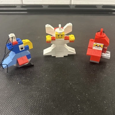 Decoraciones navideñas Lego vintage adornos Lego - ¡Ángel, tucán, Santa! Foto 1 de 4