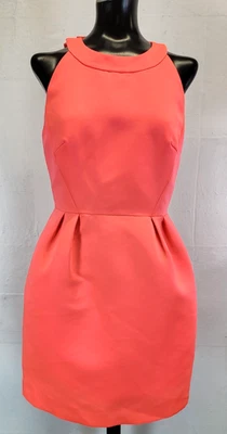 Mini funda de cóctel Kate Spade con lazo abierto espalda sin mangas rosa/coral talla 6 Foto 1 de 4