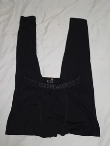 Icebreaker Merino Wool 200 Herren Schwarz Base Layer Leggings Gr. Medium W24×L28 - Bild 1 von 11