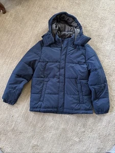 Men's St. John’s Bay Navy Blue Full Zip Puffer Jacket M - Picture 1 of 5