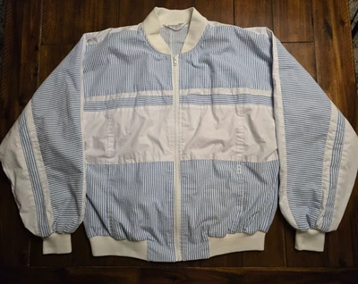 Chaqueta deportiva Christian Dior vintage para hombre XL azul blanco Foto 1 de 4