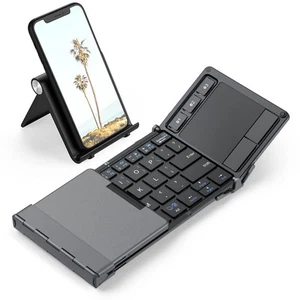 iClever Foldable Keyboard, BK08 Bluetooth Keyboard with Sensitive Touchpad, M... - Picture 1 of 9