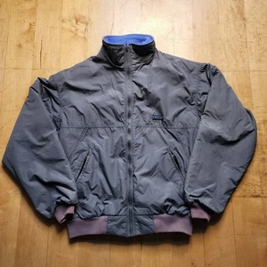 Vintage Patagonia Gray Shelled Synchilla Fleece Lined Jacket Men’s M Style 28111 - Picture 1 of 16