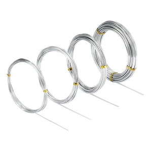 4 Pezzi Fili Artigianali in Alluminio, 3mm X 10m, 2mm X 5m, 1,5mm X 5m, 1mm X 5m,3319 - Foto 1 di 7