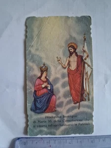 Santino Holy Card Fustellato Maria SS Consolazione Santuario Paternò PG576 - Picture 1 of 2