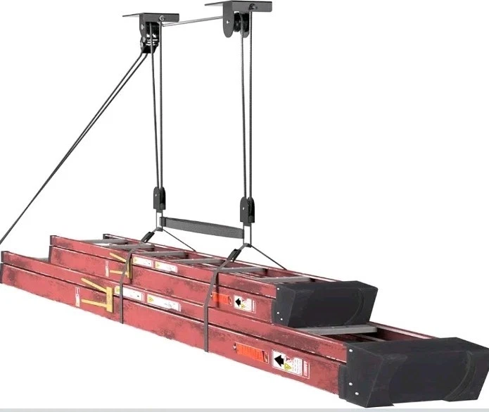 Ladder Kayak Bike Canoe Storage Hoist Lift System, Holds 150lbs, Self Locking - Image 1 of 4