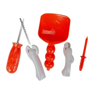 Kit de talla de calabaza Northlight 11 pulgadas blanco y naranja - Imagen 1 de 3