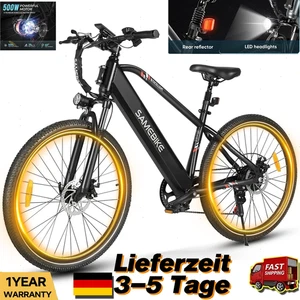 Bicicleta eléctrica 27.5 PULGADAS 500W 35KM/H SAMEBIKE RS-A01Men1.0 E-City Bike 36V15Ah - Imagen 1 de 10