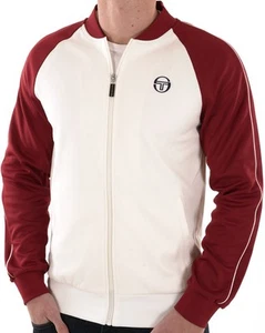 Sergio Tacchini Retro Track Top Gardenia/Deep Red - Picture 1 of 4