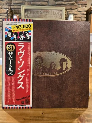 The Beatles Love Songs (1977) 2 LP Japan Press w/ OBI 2 Booklets VG+ EAS-50007/8 - Image 1 of 4