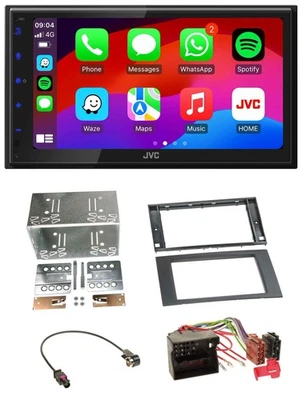 JVC Bluetooth 2DIN MP3 DAB USB Autoradio für Ford Fusion Transit Kuga 05-12 schw - Bild 1 von 4