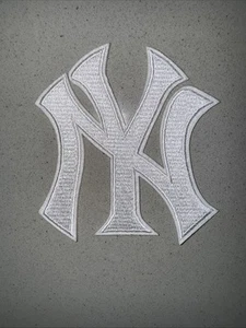 MLB New York Yankees Embroidered White “NY" Patch New - Picture 1 of 2