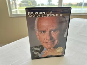¡VIVIR UNA VIDA EXCEPCIONAL "EN VIVO" ÉXITO SEMINARIO POR JIM ROHN PAQUETE DE DVD Y CD! - Imagen 1 de 8