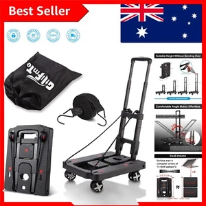 Lightweight Collapsible Dolly with Adjustable Handle for Easy Transport - Black - Picture 1 of 10