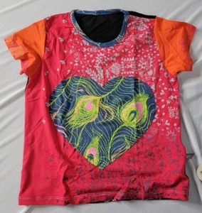 Juana De Arco Corazon Nido T-Shirt 6 Patchwork-Juana Print Mix-06 NWT - Picture 1 of 4