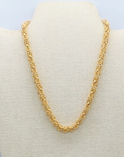 Collana Choker Vintage BIJOUX GIVENCHY PARIS NEW YORK Tono Oro Torto Con Etichetta