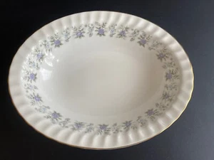 Minton Bone China Oval Vegetable Bowl 10 3/4” Wide Alphine Rose  EUC - Imagen 1 de 6