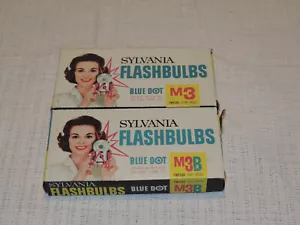 2 paquetes de bombillas flash de punto azul Sylvania M3 (12 bombillas transparentes y 10 azules) - Imagen 1 de 4