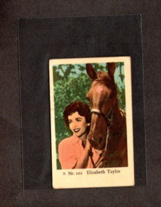 1958 Dutch Gum Set X Nr ELIZABETH TAYLOR #102    [VG-EX]