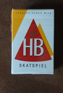 Skatspiel "HB Zigaretten" Spielkarten, Skatkarten Werbung HB auf Deckblatt - Bild 1 von 3
