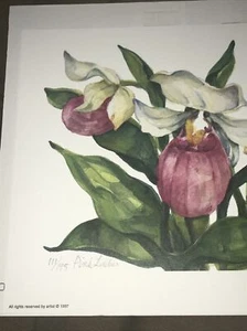 Donna Brown - Pink Ladies - 111/195 - Signed - Limited - Print - Watercolor Art - Picture 1 of 7