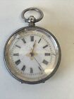 Vintage Ladies Pocket Watch - For Spares - 0.800 Silver Casing