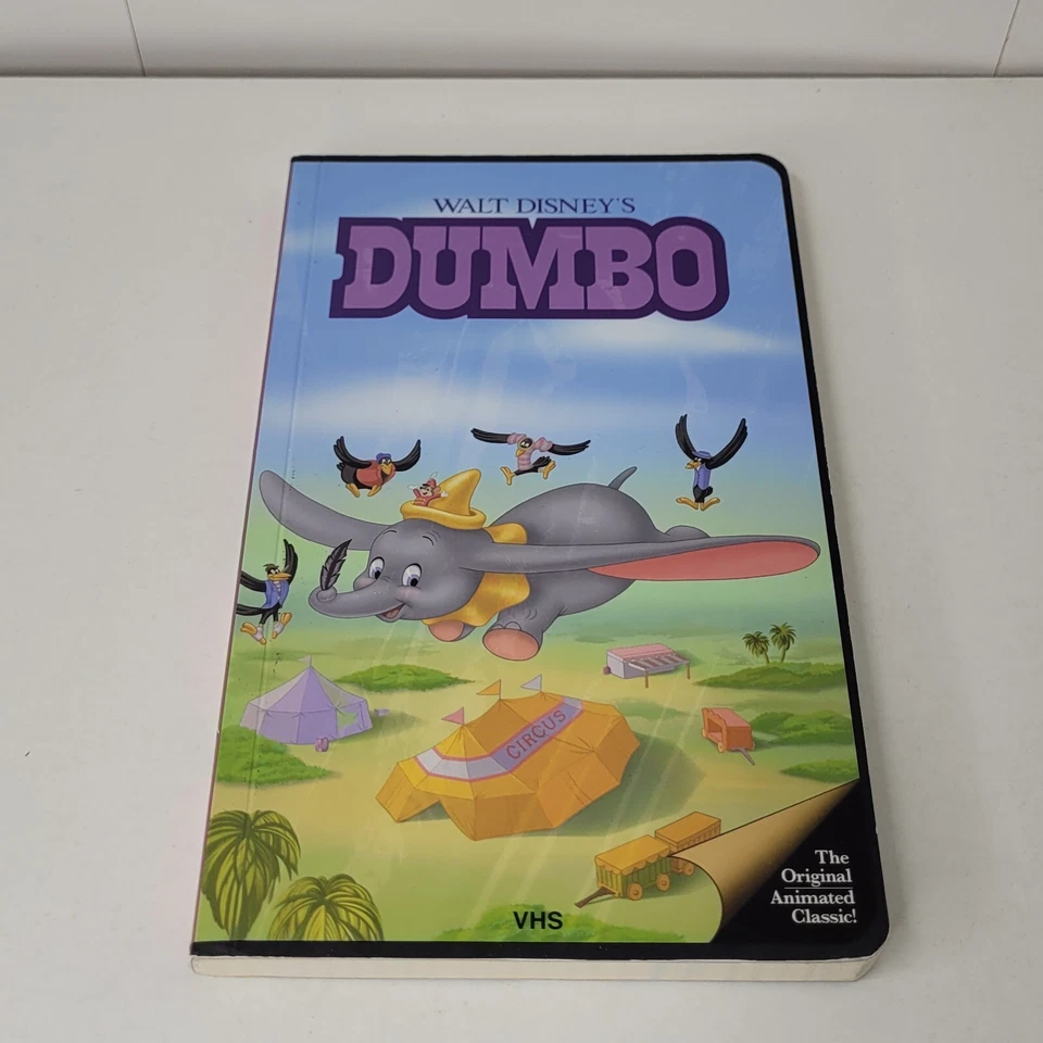 Disney Parks Dumbo the Elephant VHS Design Journal Writing Blank Book Movie NEW - Image 1 of 4