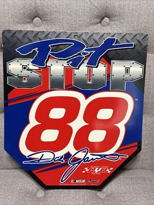Letrero de plástico Pit Stop #88 vintage 2000 Dale Jarrett Foto 1 de 4