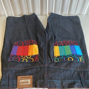COOGI Jeans Embroidered Denim Shorts Mens W 40 L 15 Clean Australia 100% Cotton - Picture 1 of 8