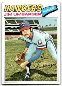 1977 Topps Jim Umbarger . Texas Rangers #378