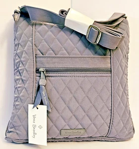 Vera Bradley Hipster in Microfiber Carbon Gray New - Imagen 1 de 21